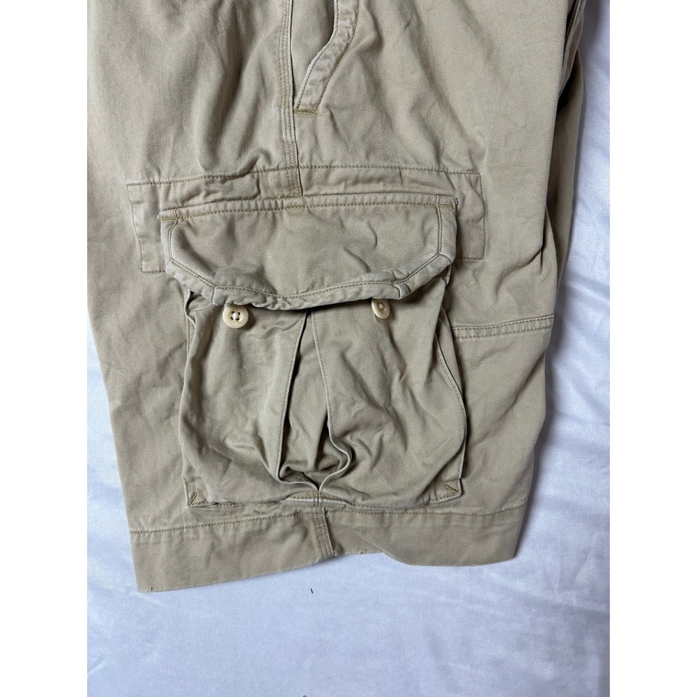 Polo Ralph Lauren Mens Gellar Fatigue Cargo Shorts Tan Khaki Cotton Chino 32 - Picture 10 of 15
